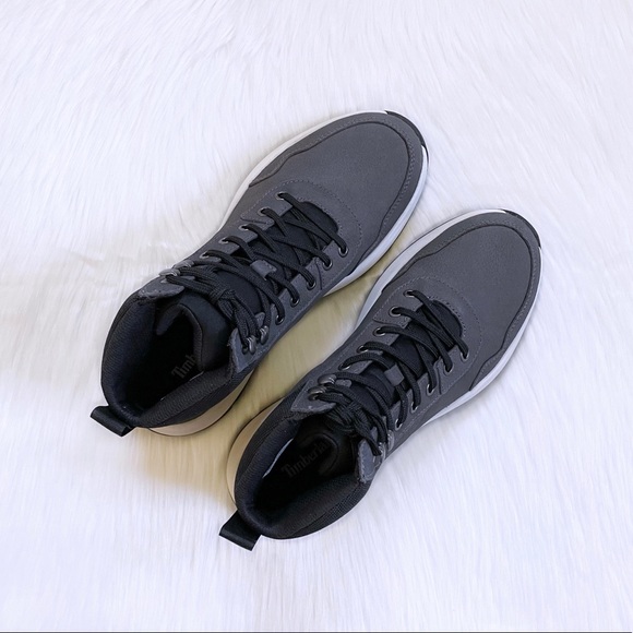 Timberland Men’s Boroughs Project Sneaker Boots In Medium Grey - Picture 3 of 7